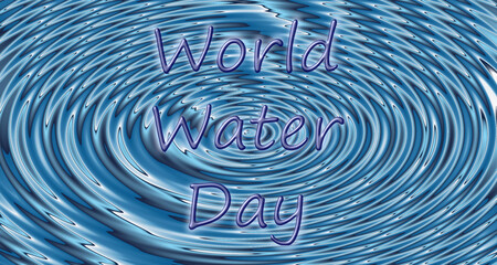 World Water Day - 22 March - illustration - 704852603