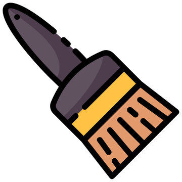 recommend clip art: paint brush filled outline vector icon