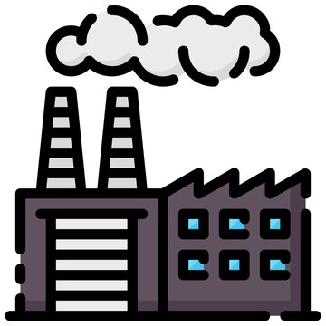 recommend clip art: factory filled outline vector icon