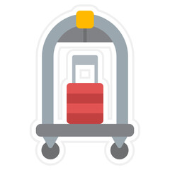 Luggage Cart Icon