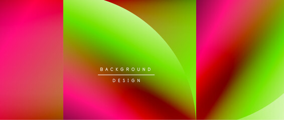 Circles and round shapes with gradients. Minimal abstract background, round geometric shapes, clean and structured design