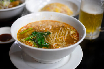 担々麺とチャーハン