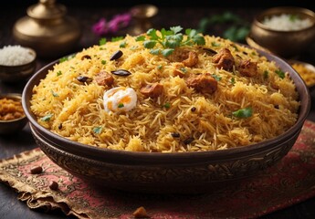 Biryani or Biryani is a popular Maharashtrian dish made of basmati rice, chicken, and vegetables