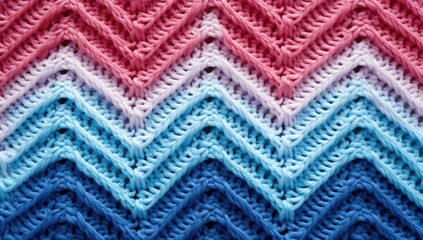 Vibrantly textured crochet fabric.