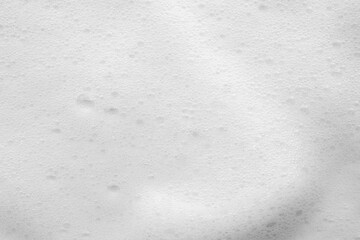 Abstract white soap foam bubbles texture background