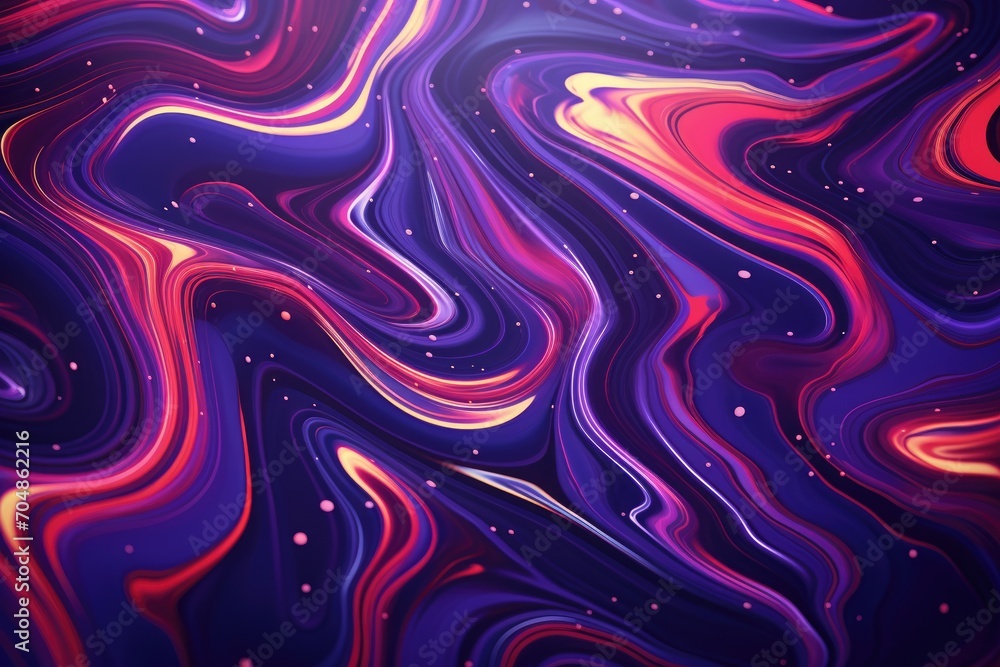 Poster abstract bright colorful swirl wave background. modern psychedelic fluid gradient texture. retro des
