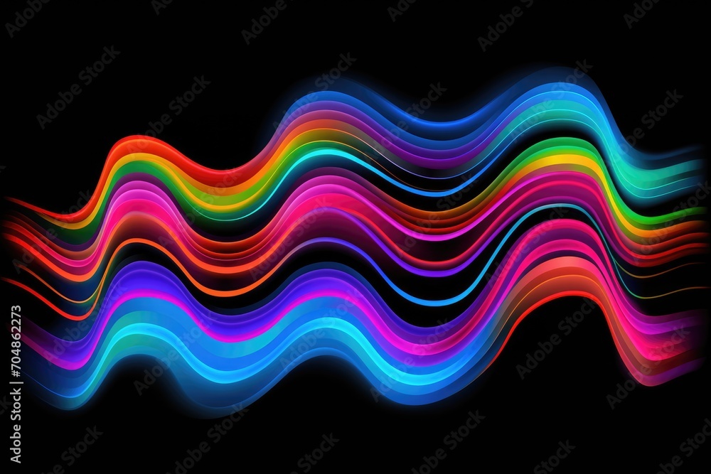 Aufkleber abstract bright colorful swirl wave background. modern psychedelic fluid gradient texture. retro des