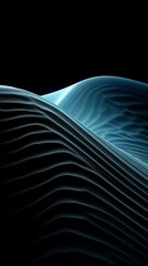 Dark blue desert texture background 3D seamless abstraction Created with generative Ai