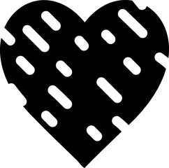 Hand drawn hearts. Design elements for Valentine's day.