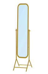 Home glass mirror. vector illustration