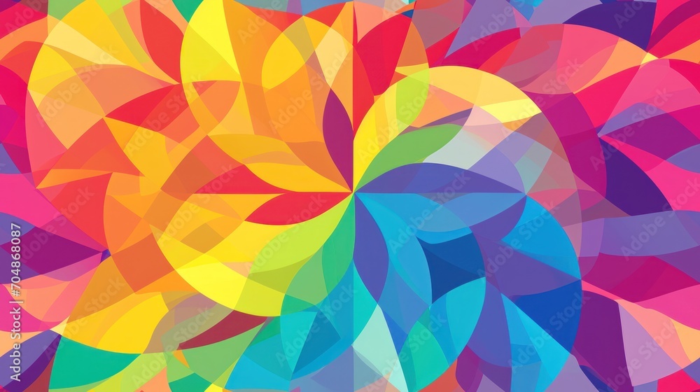 Aufkleber a multicolored abstract background with a large amount of different shapes and sizes of the colors o