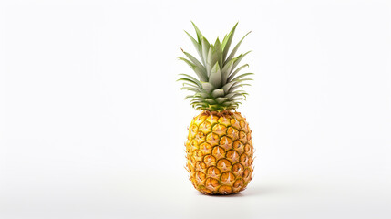 A pineapple on a white background