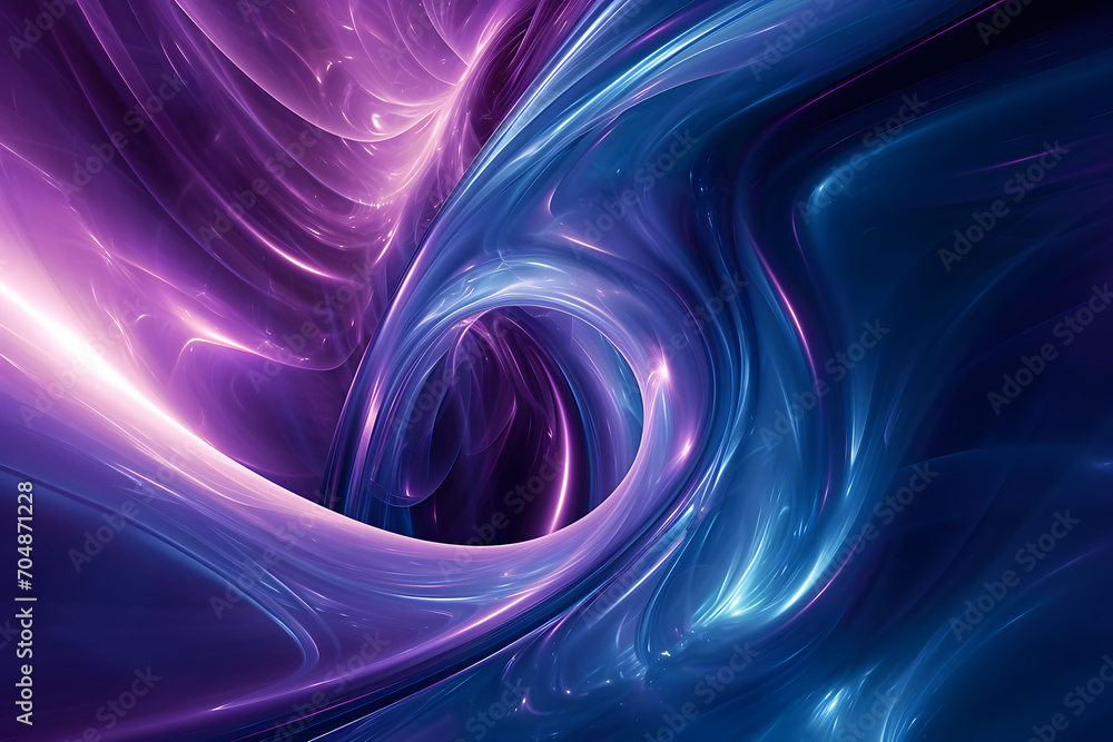 Poster luminous vibes: neon waves illuminating the background