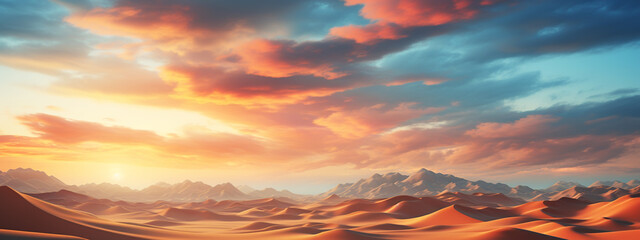 Desert Landscape of Death Valley National Park Nevada USA Panorama