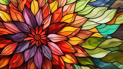 abstract colorful flower background 