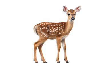 Baby Deer isolated on transparent Background