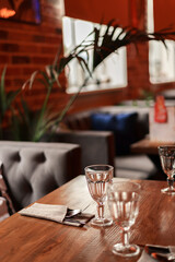the interior of the restaurant