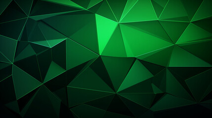 Abstract crystal background in light green colors with refracting of light and highlights on the facets - obrazy, fototapety, plakaty
