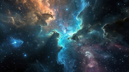 Fototapeta na wymiar Space nebulas concept background