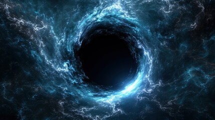 Supermassive black hole concept background