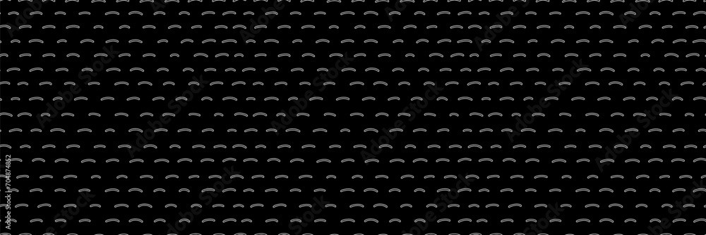 Poster small arches dash seamless pattern. hand drawn half circles line background. minimalistic vector bac