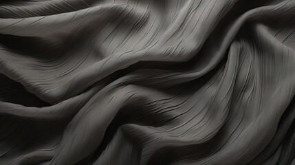 Black satin fabric texture. Created with Ai - obrazy, fototapety, plakaty