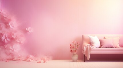 A delightful pink background with a subtle gradient, casting a warm and inviting ambiance that radiates a sense of comfort and joy.