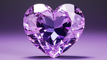 Fototapeta premium Purple diamond head on dark purple background