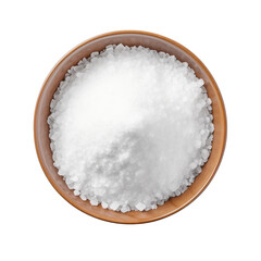 Fototapeta na wymiar Salt in a bowl isolated on white background