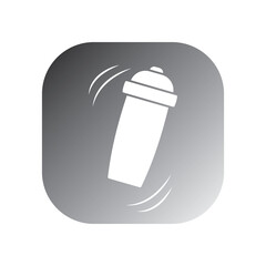 cocktail shaker icon vector template