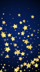 Magic stars vector overlay.  Gold stars scattered