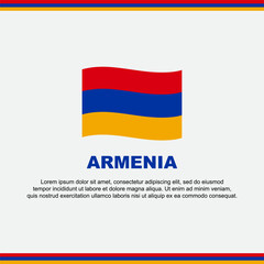 Armenia Flag Background Design Template. Armenia Independence Day Banner Social Media Post. Armenia Design