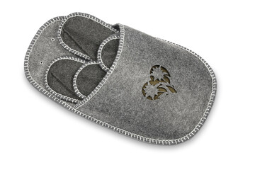 Home slippers isolated on white background Clipping path included