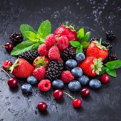 Berries in Bloom: A Close-Up Symphony of Summer