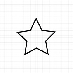 Geometrical mathematical Star shape vector