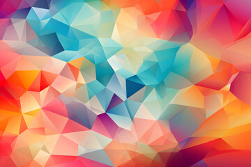 Obraz premium Colorful polygon background, various colors, abstract background