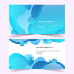 Abstract banner background design templates