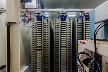 Automatic human biological specimens storage.