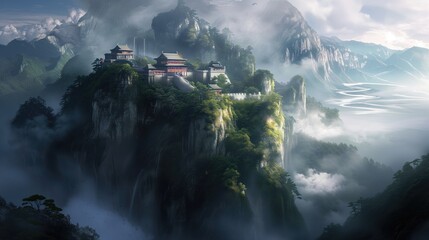 Abstract Ancient China, Wudang Generative AI