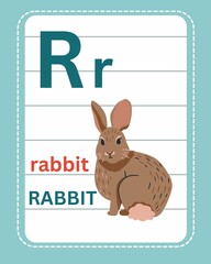 Animal Names Spelling Flashcard
