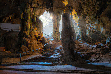 Khao Luang Cave is a large limestone cave located in Phetchaburi Province, Thailand. It is a...