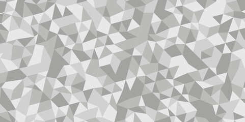 Seamless geometric pattern square shapes low polygon backdrop background. Abstract geometric wall tile and metal cube background triangle wallpaper. Gray and white polygonal background.