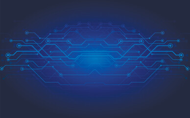 Business background of blockchain technology, cryptocurrency, security, mining, distributed database, anonymous transmission. background in dark blue colors.