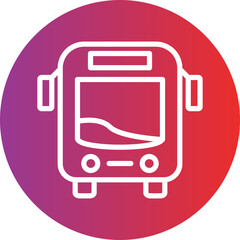 Bus vector icon style