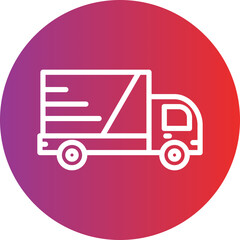 Truck vector icon style