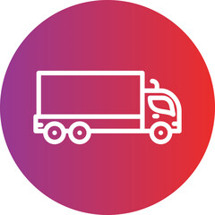 Trailer vector icon style