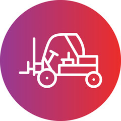 Forklift vector icon style