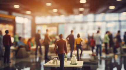 Businessman and businesswoman talking in office during conference in board room