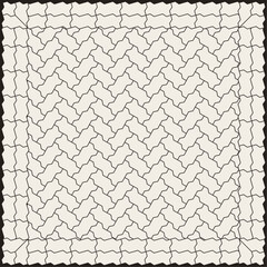 Zig zag shape paving blocks design in square. Seamless tiles and slabs pattern. Modern stylish texture. Digital backdrop idea.