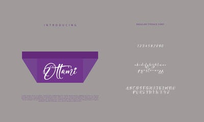 Signature Font Calligraphy Logotype Script Brush Font Type Font lettering handwritten
